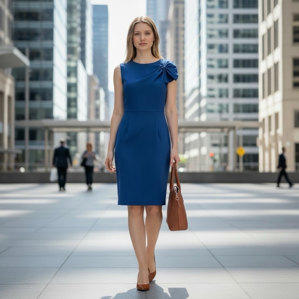 🌻 Calvin Klein Sleeveless Shift Dress #509